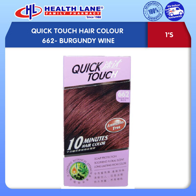 QUICK TOUCH HAIR COLOUR 662- BURGUNDY WINE